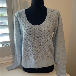 Old Navy Light Blue Scoop Neck Sweater